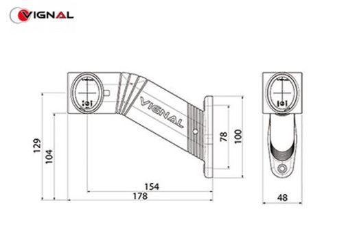 Clacson di ingombro sinistro a LED 12/24 V Fa3 LED