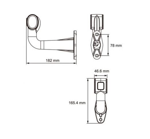 Cuerno De Gálibo LED Izquierdo 3 Funciones