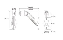 Rechts/Links lange LED-Positionshupe