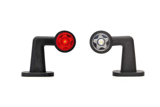 Cuerno de gálibo LED izquierdo blanco, rojo y ámbar 99-0874I - Was