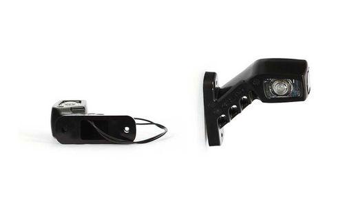 Cuerno de gálibo LED derecho blanco, rojo y ámbar 99-0241D - Was