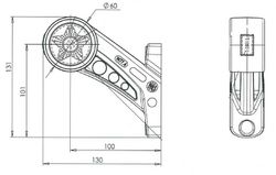 Linke LED-Begrenzungsleuchte, weiß, rot und gelb 99-0894I - War