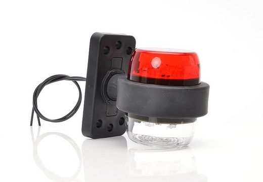 LED-Positionsleuchte vorne und hinten, Hupe weiß-rot