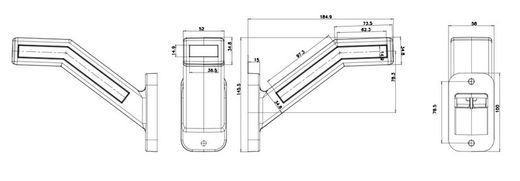 Cuerno Gálibo LED Derecho Dinámico