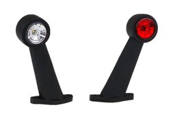 Klaxon de gabarit long à LED rouge et blanc FT-009ELED - Fristom