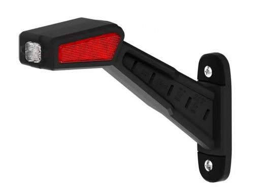Buzina LED esquerda com posição traseira, frontal e lateral