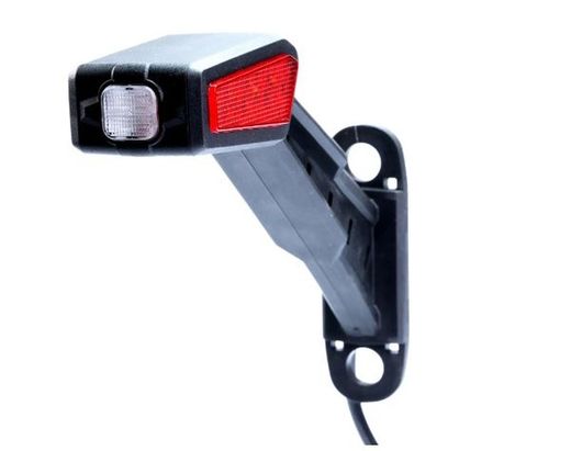 Linke LED-Hupe mit Positionsanzeige hinten, vorne und seitlich