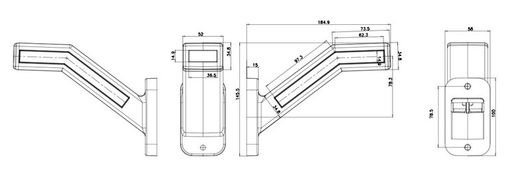 Cuerno LED Multifunción Izquierdo