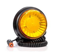 Funkelnde LED-Leuchte mit Magnetfuß, bernsteinfarben, 12/24 V, mit Zigarettenanzünderanschluss