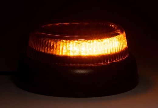 Blinkende LED-Leuchte mit festem Sockel, gelb, 12/24 V, Doppelblinken