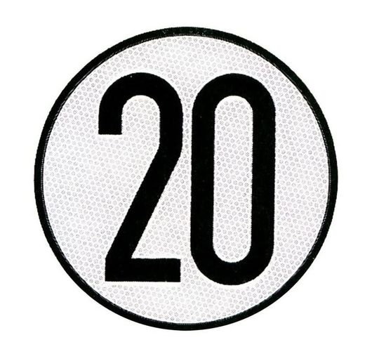 Disco metálico limitación velocidad 20km/h