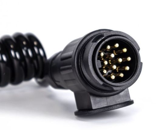 Cavo a spirale da 24 V con 13 poli, lungo 3 metri con spine