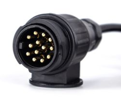 Cavo a spirale da 24 V con 13 poli, lungo 3 metri con spine