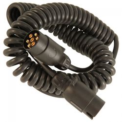 Espiral para remolque con clavijas de pvc de 7 polos 12v KM1219