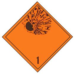 Etiqueta de peligro aluminio clase