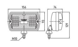Fernscheinwerfer mit H3-Lampe