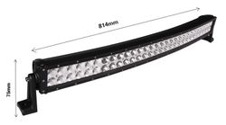 Faro barra LED - curvado doble fila WLO705 - M-Tech