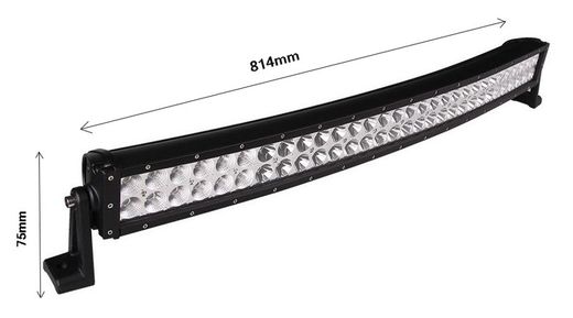 Faro barra LED - curvado doble fila WLO705 - M-Tech