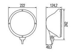 Faro De Carretera H1 Con Posición LED