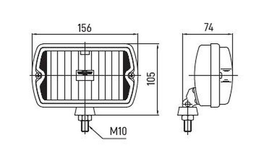 H3 Fernlichtscheinwerfer
