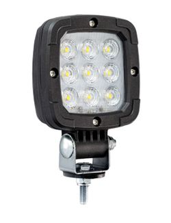 Faro de trabajo led slim cuadrado 1400 lúmenes 12-36v con 2 funciones: iluminación y marcha atrás