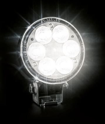 Schlanke, runde LED-Arbeitsleuchte, 1500 lm fokussierter Lichtstrom