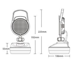 Lampada da lavoro a LED con batteria ricaricabile e magnete