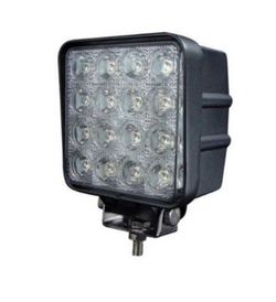 Arbeitsleuchte mit 16 LEDs, quadratisch, 9–90 V