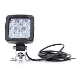 Lampe de travail carrée avec 12 LED plus interrupteur 99-0692 - Was