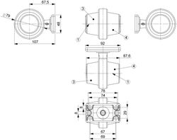 Gelber seitlicher LED-Blinker