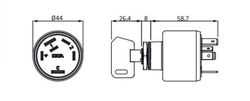 Interruptor a llave contacto arr