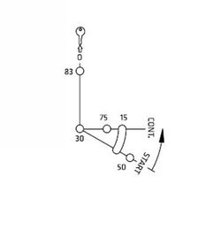 Keya 0-1-2 Zündschlüsselschalter 470004I - Keya