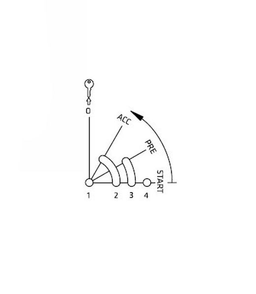 Zündschalter Keya, passend für denselben Zündschlüssel, Teilenummer 470007I