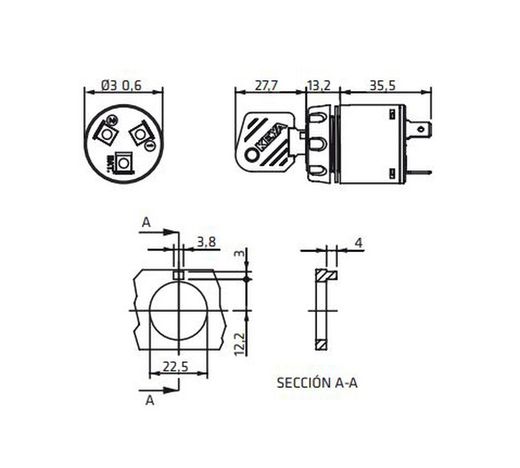 Zündschlüsselschalter – wie 470014I – Keya