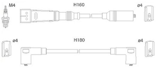 Conjunto de fios de ignição