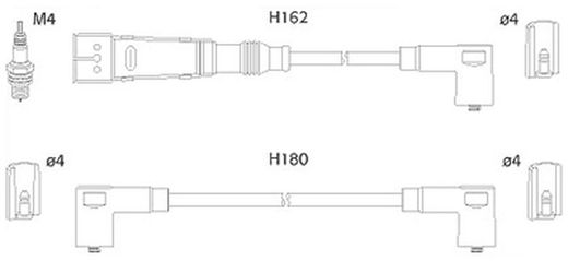Conjunto de fios de ignição