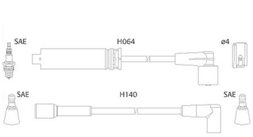 Conjunto de fios de ignição