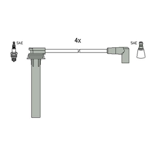 Conjunto de fios de ignição