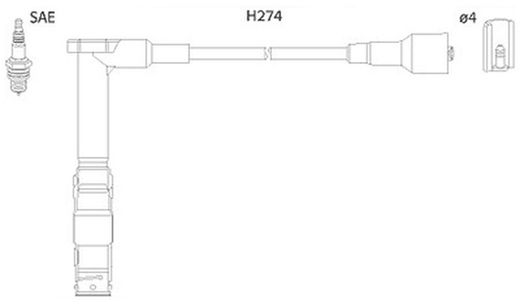 Conjunto de fios de ignição