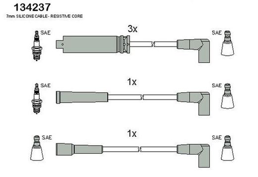 Conjunto de fios de ignição