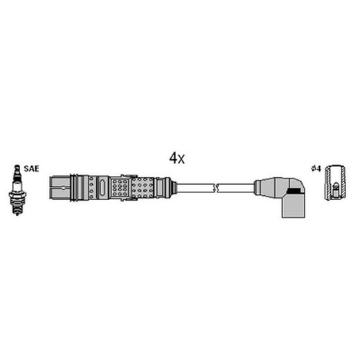 Conjunto de fios de ignição