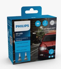 Kit H7 LED Philips Homologado 12v U60s Ultinon Pro6000 Standard