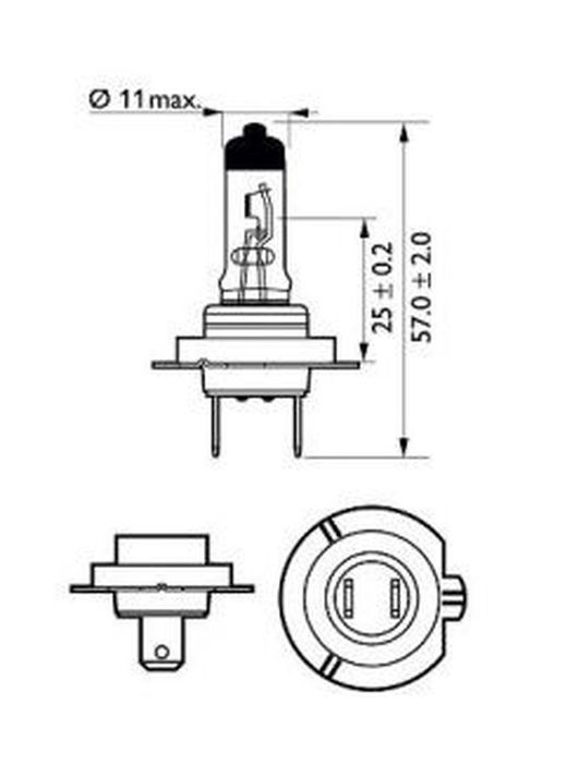 Kit Lámparas Philips H7 12v 55w Px26d Racingvision Gt200 4000k