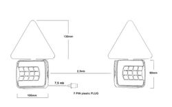 Kit Pilotos LED Con Imán Y Triángulo