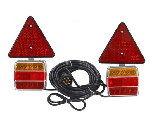 Kit piloto universal magnético LED 12-24v com triângulo