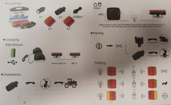 Kabelloses LED-Anhängerbeleuchtungsset
