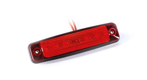 Luz de posición delantera led roja 12-36v