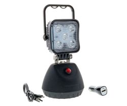 Lampe de travail portative carrée à 5 LED avec base magnétique D14191 - Vignal