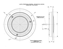 Lampara interior led redonda
