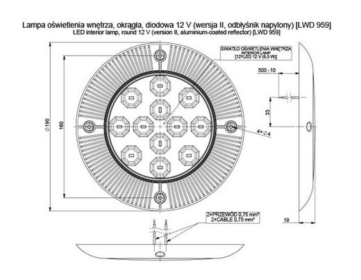 Runde LED-Innenleuchte